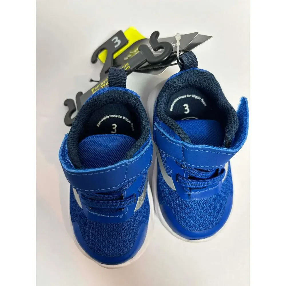 Infant Boys‎ Athletic Works Shoes Size 3 Blue Strap Shoes NWT